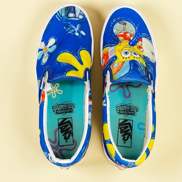 Vans Classic Slip-On SpongeBob SquarePants Blue Men’s 11.5 Shoes main image 10